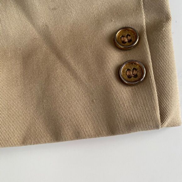 Vintage Trench Coat 10 Tall TWA Airlines Stan Herman Flight Attendant Belted 70s - Picture 10 of 12